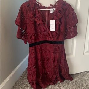 Burgundy Maroon Dress